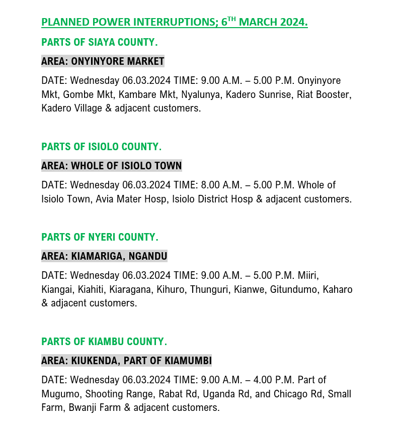 Kenya Power tweet media