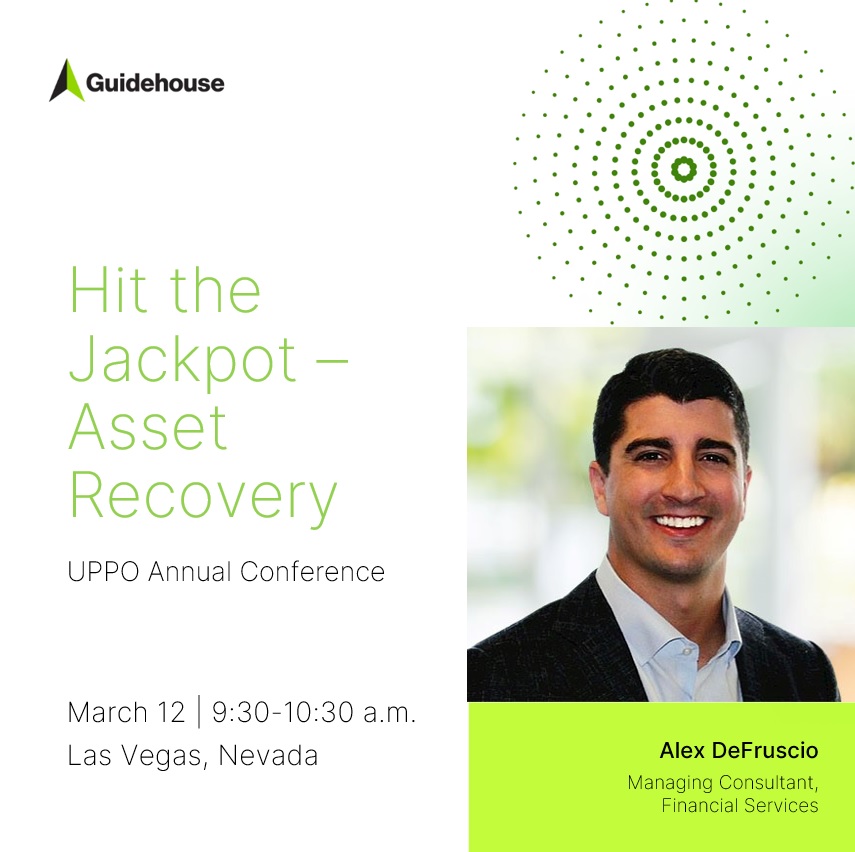 Learn to navigate databases to recover property during #GuidehouseExpert Alex DeFruscio’s session on asset recovery at #24UPPOAC. Discuss pre and post escheat practices to aid in the return of #UnclaimedProperty to owners. Register now: guidehou.se/3UKtPaX