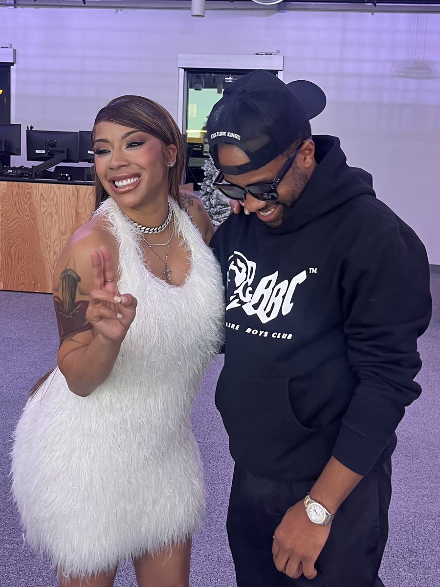 Working with Keyshia Cole a few months ago..