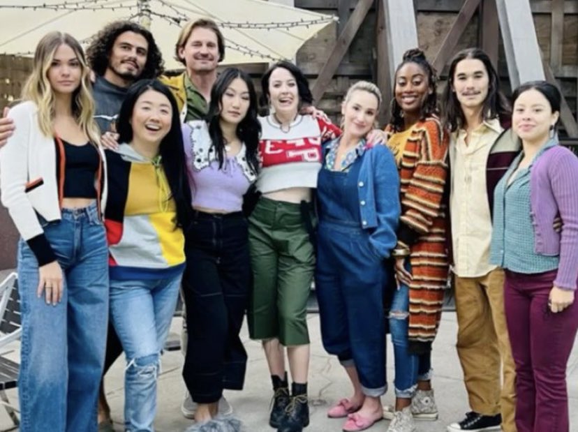 Saying goodbye to the @GoodTrouble cast tonight doesn’t feel real💔 Nobody wanted this day to come This cast means the world to so many of us #maiamitchell #cierraramirez #emmahunton #TommyMartinez #zuriadele #joshpence #sherrycola #bryancraig #booboostewart #teripolo #sherrisaum