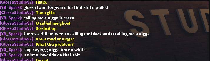 Sparknbn1's tweet photo. Info on @PstarGloss   !!
#Rosex #robloxcondo #rr34 #robloxcondos #robloxporn #robloxsex 
Basically I said nigga on her server which is not allowed even if I am black and she warns me and when I confront her she calls me a nigga when she is white. https://t.co/8ErA4ucRGk