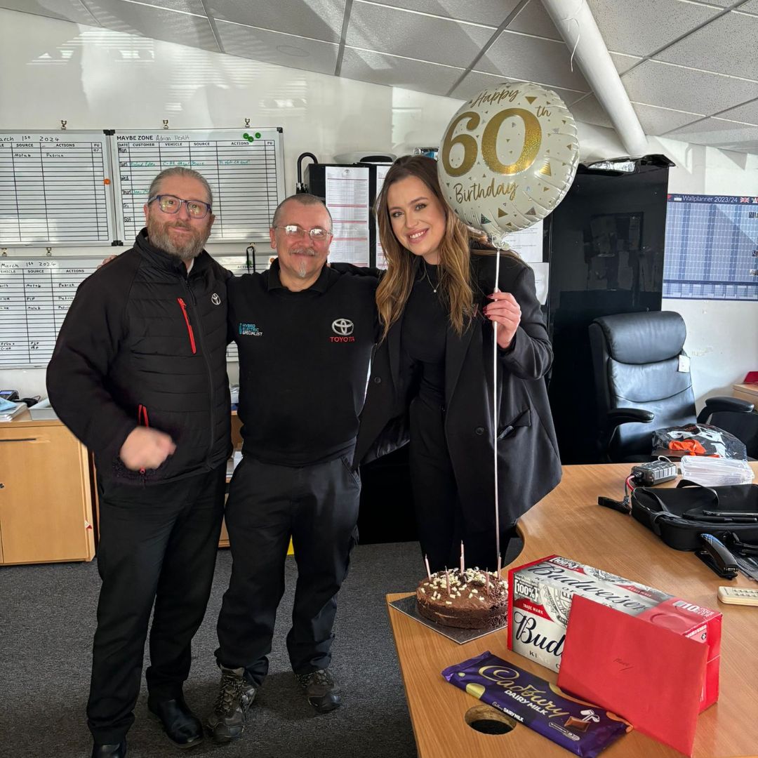 Let's give a HUGE shoutout to Marvin, our Vehicle Valeter in Worksop, on his 60th birthday! 🎂🚗 Wishing you lots of joy and celebrations on your special day.🥳