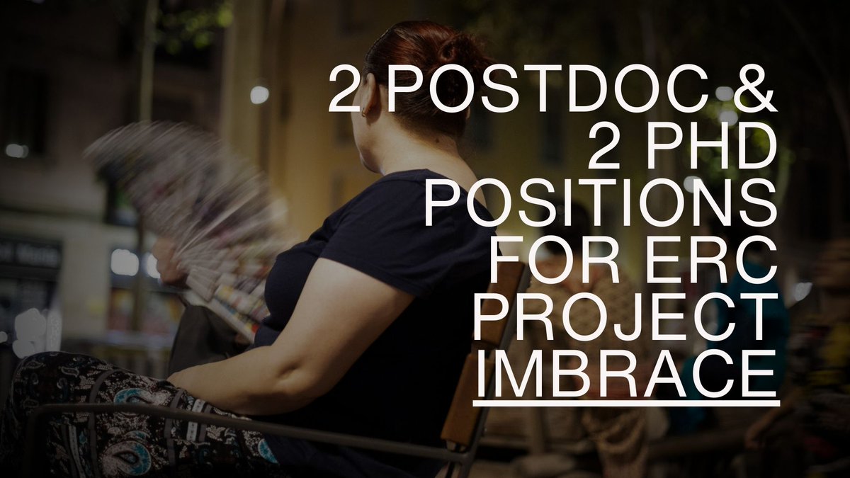 bcnuej's tweet photo. π’Job opportunities!! We are searching for 2 postdoctoral and 2 PhD positions the #IMBRACE ERC-CoG project, at @ICTA_UAB led by @PKotsila Deadline April 26th! π https://t.co/ZK7kmS0n0b https://t.co/q43yoJJSwu