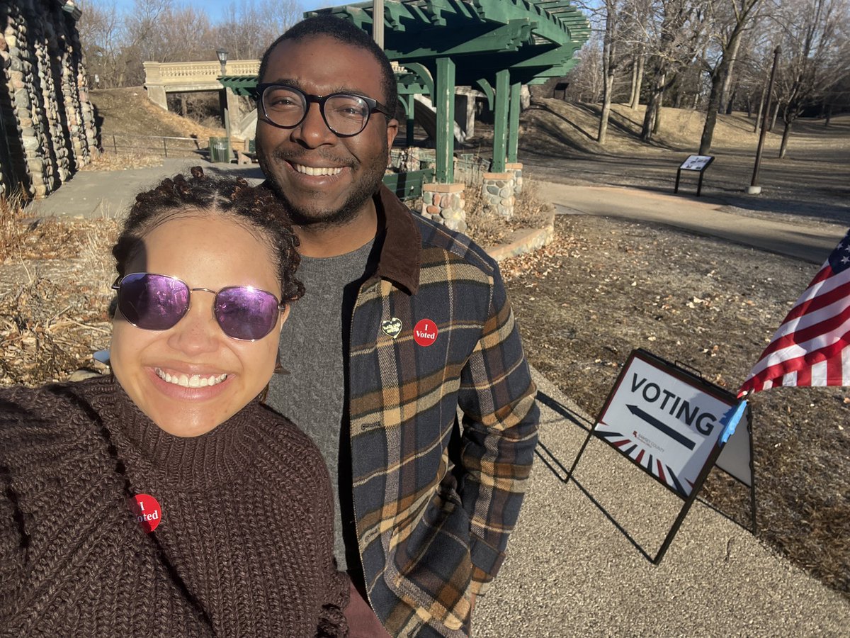 Happy Election Day! Couples who vote together, stay together ❤️ Find your polling location at mnvotes.org