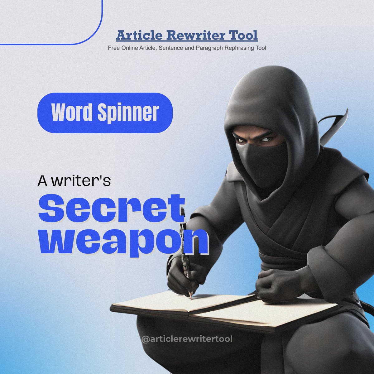 rewritertool's tweet image. Spin your way to success with our Word Spinner

#articlerewritertool #aitool #artificialintelligence #rewritertool #explorepage✨ #wordspinner #ultimatetool #freetool #protool