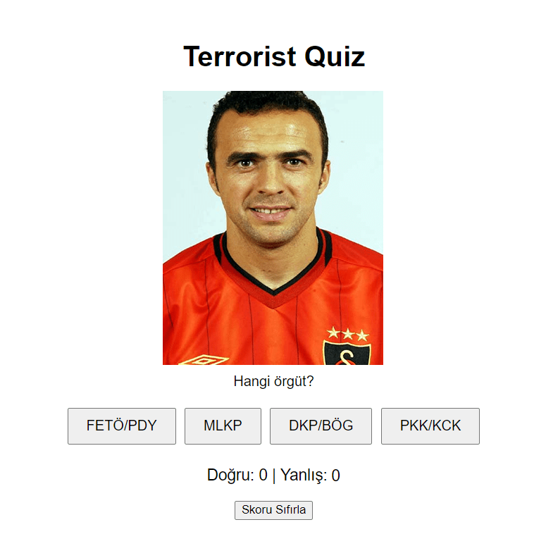 Terrorist Quiz.