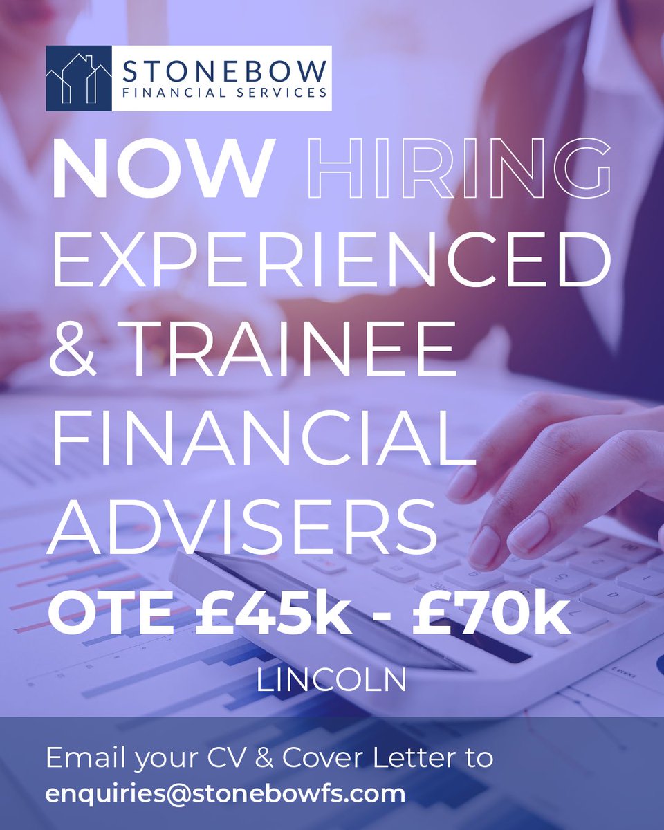 Our Financial services team are looking for a Financial advisor to join our Lincoln Office, this is a very busy office with plenty of business opportunities. Ideally candidates will have a proven record in the mortgage market.