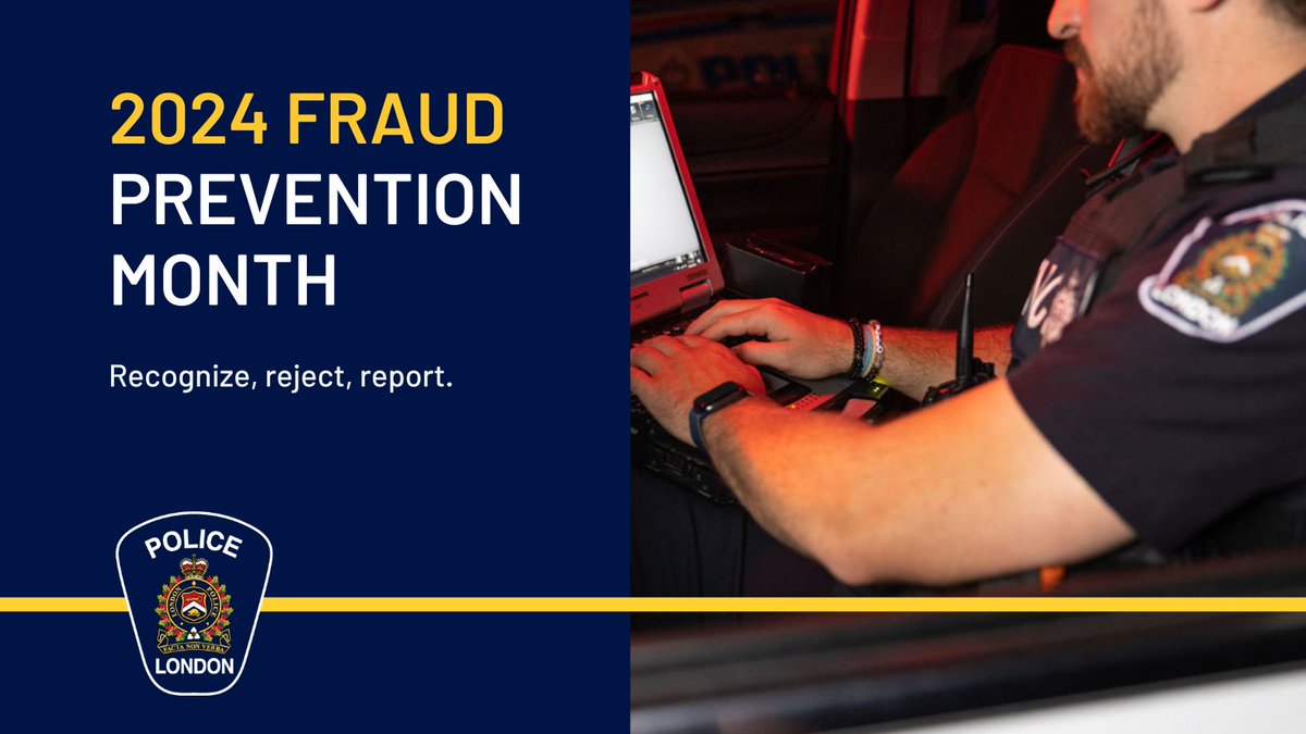 Protect your financial future! 👮 Know the 3 R’s of fraud prevention - recognize, reject and report. Recognize when fraud attempts occur, reject fraud and report the incident to police and @canantifraud. 🔒 Learn more: bit.ly/4bV7PAb #LdnOnt #FPM2024