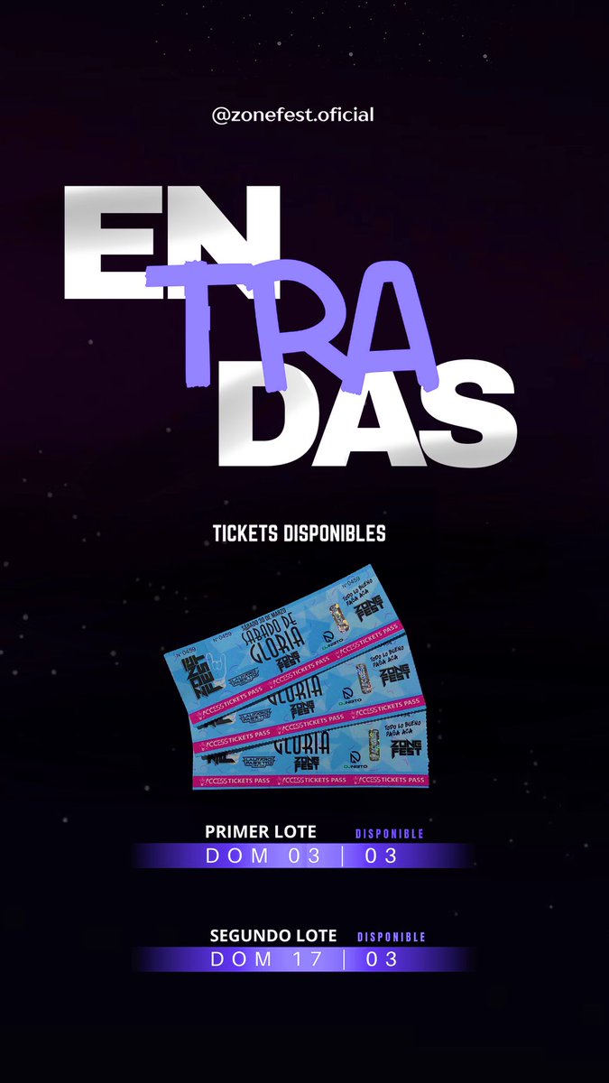 zone_fest's tweet photo. Ya se encuentran disponibles los Accesos 🎟️ https://t.co/RTeHQMsgpP