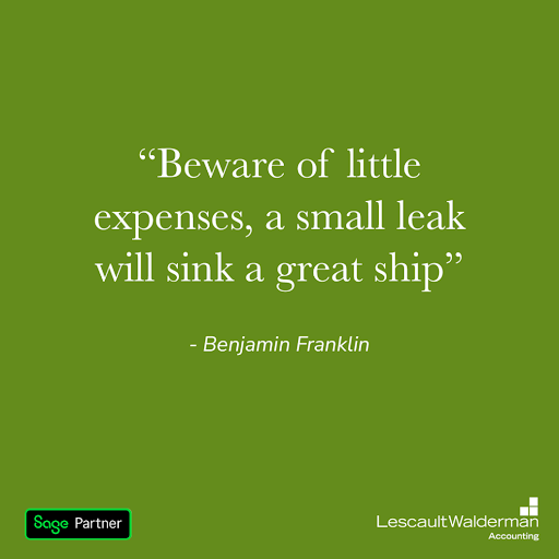 Penny wise, pound foolish, or so Ben Franklin said. 🤷‍♀️ Little leaks can lead to big problems...check our bio for budgeting tips to stay afloat! 🛶

#budgeting || #nonprofitfinance || #MoneyTalks