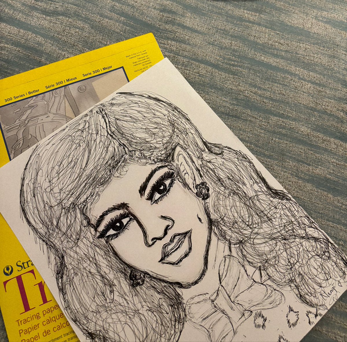 This beautiful sketch my bestie did of me in 10 mins 🥰 loveeet.. how do y’all think she did?