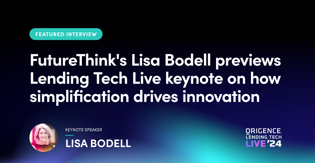 Watch @futurethinktank CEO, @LisaBodell, preview her upcoming keynote for Lending Tech Live ’24 with @CUbroadcast. Join us in San Diego this June to learn more about embracing simplification in the workplace! hubs.li/Q02nb31Q0 
#LendingTechLive #LTL24