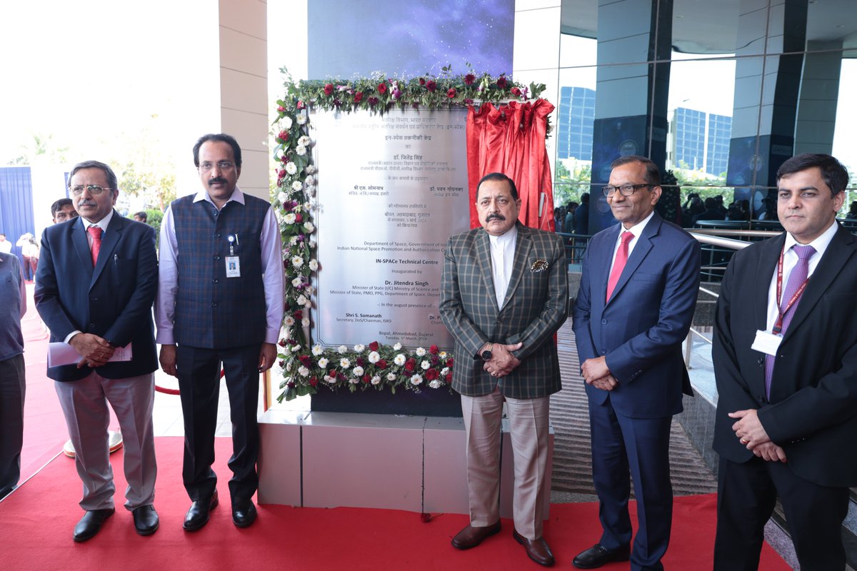 Union Minister Jitendra Singh inaugurates Technical Centre of IN-SPACe in Gujarat