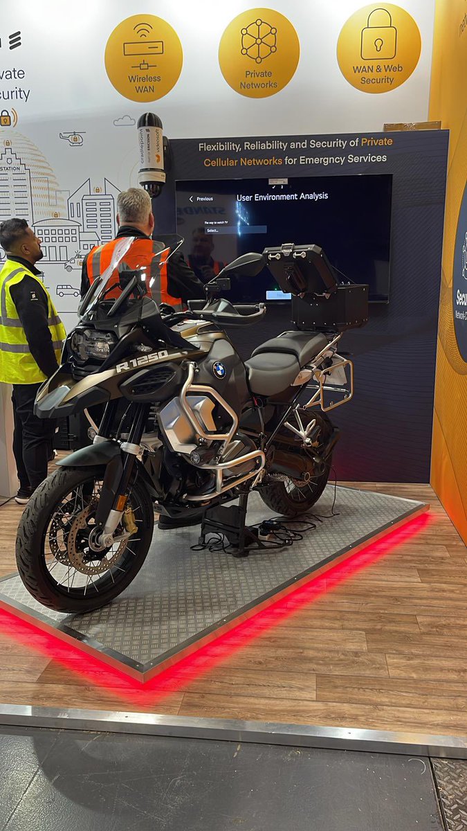 If you are at <a href="/BAPCOEvent/">BAPCO Annual Conference & Exhibition</a> then be sure to check out the bike we built for <a href="/MotoSolutions/">Motorola Solutions</a> using their M500 in car video system on a bike located on the @cradlepointUK stand F21