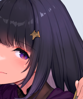 髪の毛塗りをスッキリめにさせたいwip 