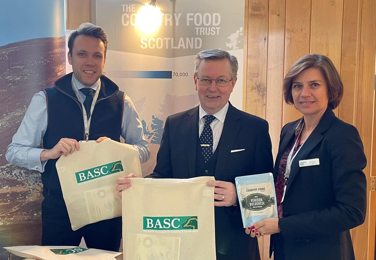 BASCScotland's tweet photo. ⚜️ Parliamentary Exhibition 

Today we start a three day exhibition in @ScotParl engaging with MSPs on  sustainable deer management and how it supports our rural communities with the @CountryFoodTr , kindly sponsored by @SharonDowey_ 

#deermanagement #cft #venison #bascscotland https://t.co/43OIktWtFH
