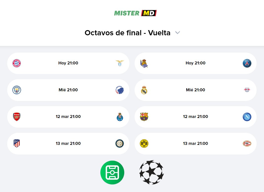 MisterFantasyES's tweet photo. 🆕 Concurso GANADOR #UCL

🎁 Sorteamos 4 packs de 250 Créditos entre todos los participantes 💰

📌 Para participar:
1️⃣ Síguenos 💚
2️⃣ LIKE + RT 🫶🏼 
3️⃣ ¿QUÉ EQUIPO GANARÁ LA CHAMPIONS LEAGUE? 🏆
4️⃣ Añade hashtag #MisterFantasy ⚽ 
5️⃣ Límite 13/03​ ⏰

📲 https://t.co/ekwWk857Gy https://t.co/1D2QGxSXD8