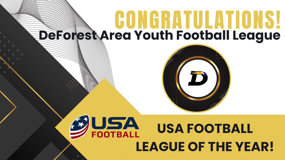 NorskiFootball's tweet photo. Congratulations, Norski Nation! We have been named @USAFootball Youth Football League of the Year!
https://t.co/WwijNZyi2Z

Thank you to our coaches, families, sponsors, and the @DeForestWI  community for their commitment to supporting our players on and off the field! https://t.co/mCzMp7zxBU