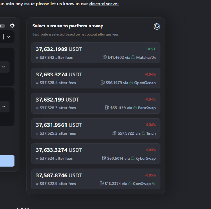 MartinGranstrom's tweet photo. Here's a sneak peak of ULDMv3 (still in development). 

We entered a highly common trade: 10 ETH -> USDT.

In the left screenshot, you can see quotes from the majority of DEX Aggregators out there.

The screenshots were taken at the exact same time. 

In addition to bringing industry leading swap returns,  ULDMv3 will also provide even faster quotes and be more scalable than ever to meet institutional demand. 

ULDMv3 will be accessible in your favorite swapping application, as well as on https://t.co/vbBcffu9fh - zoon. 

$ZCX | https://t.co/vbBcffu9fh