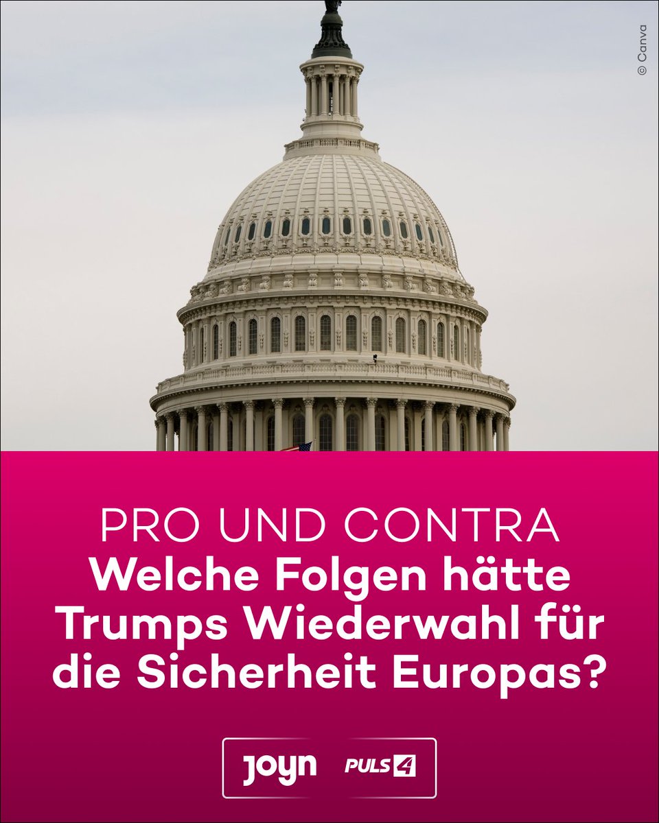 #ProContra diskutiert heute über Donald Trumps neuerliche Präsidentschaftskandidatur. Mit dabei: George Weinberg, Hannelore Veith, Werner Fasslabend, Maggie Childs und @robin_lumsden. 22:25 Uhr auf @joynoesterreich und PULS 4. #uselection #uswahl #JOYNAT