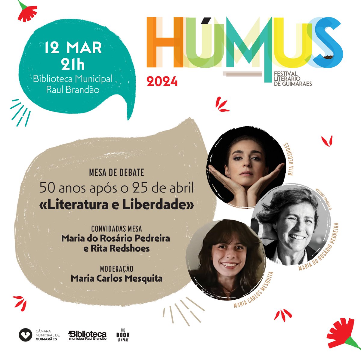 TheBookCompany_'s tweet photo. É já amanhã, dia 12 de março, que começa mais uma edição do Húmus - Festival Literário de Guimarães. Maria do Rosário Pedreira e Rita Redshoes juntam-se numa conversa sobre literatura, liberdade e cidadania, na Biblioteca Municipal Raúl Brandão, pelas 21.00.

Não perca! https://t.co/hjoqtUIGOe