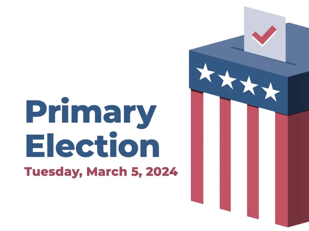 Today is Election Day! Cast your vote for the Presidential Primary Election at the Voting Center in the Compton College Multipurpose Room, located at 1111 E. Artesia Boulevard, Compton, CA 90221. Voting hours are 7 a.m. to 8 p.m.