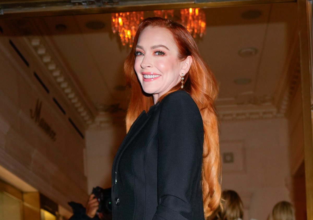 mtvspain's tweet image. Lo feliz que se ve a #LindsayLohan estos días en Nueva York... 🥹❤️ AMAMOS