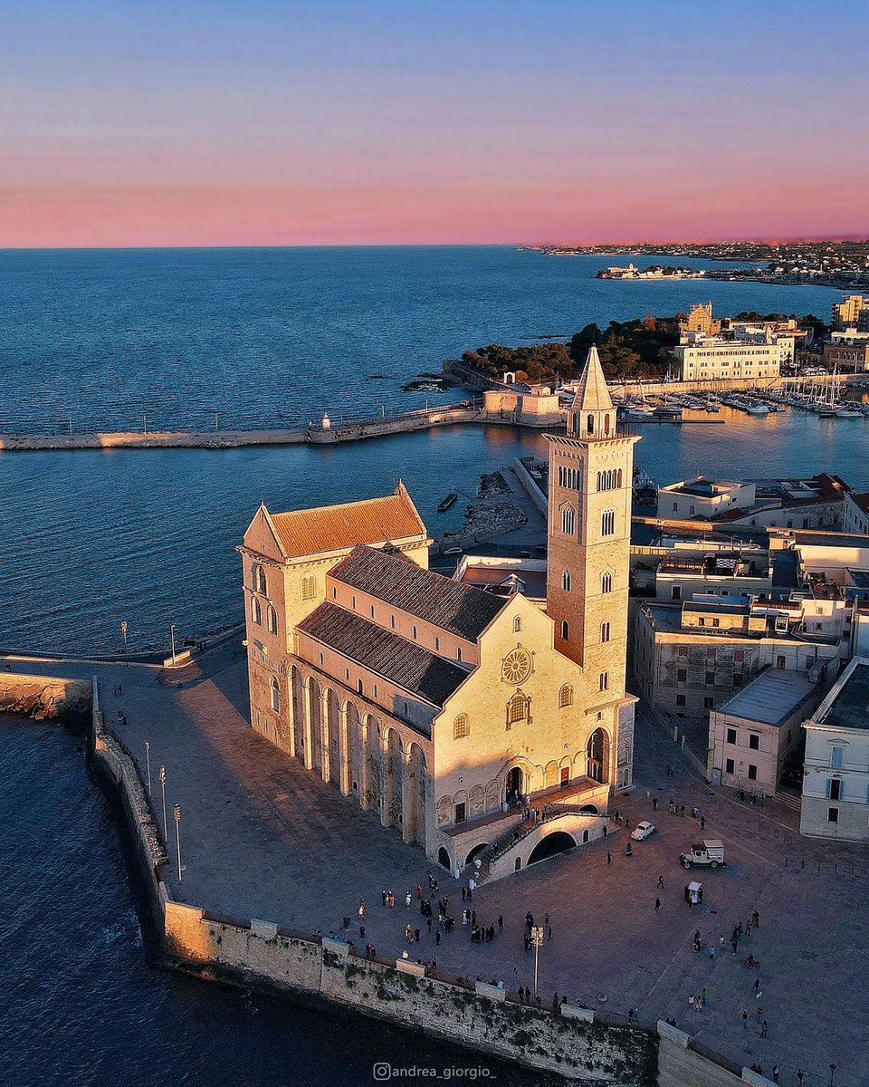 La scoperta di Trani inizia dall’incantevole Cattedrale di San Nicola Pellegrino, tesoro romanico sospeso sul mare 🌊 #WeAreinPuglia 📸 @andrea_giorgio_