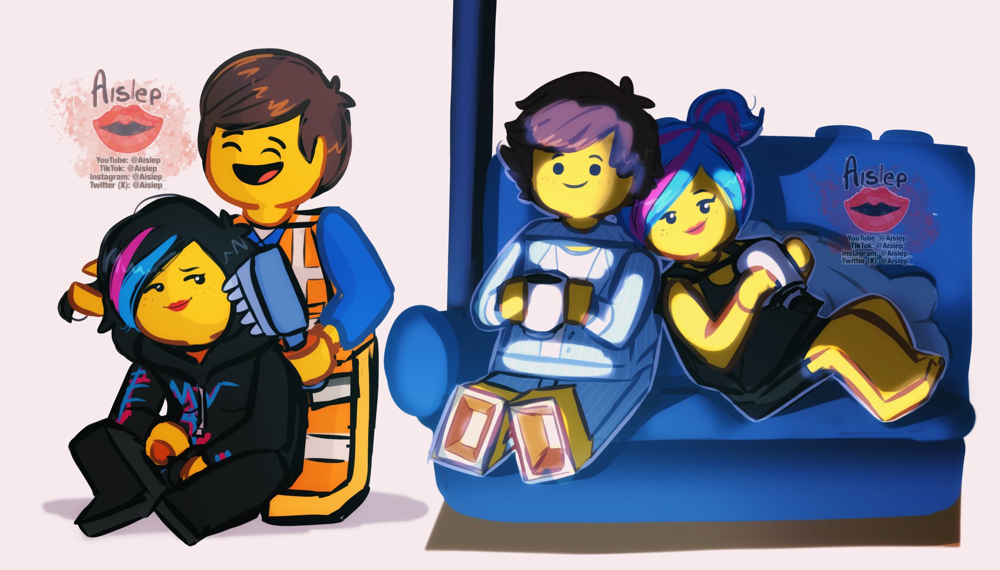 AislepMania on X Dibujos de Emmet y Lucy. Ayer vi por primera vez las 2 peliculas de lego y las ame si veo que estos fanarts son bien recibidos considerare en subir