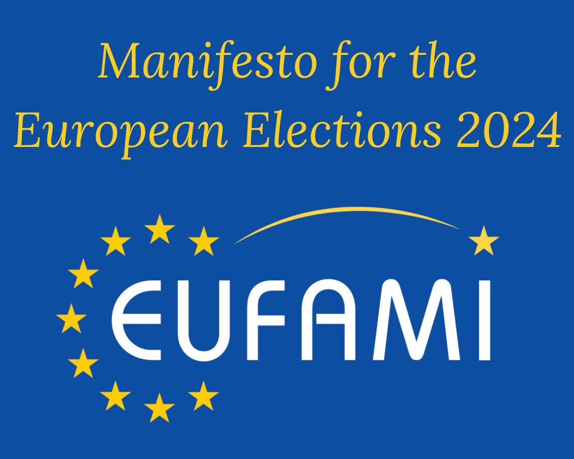 📰#EUFAMI unveiled its manifesto for the EU Parliament elections, outlining bold steps for mental health support and family empowerment across Europe. View our Manifesto here➡️ bit.ly/48Mi7QL Let's amplify our voice and pave the way for positive change! #EUelections