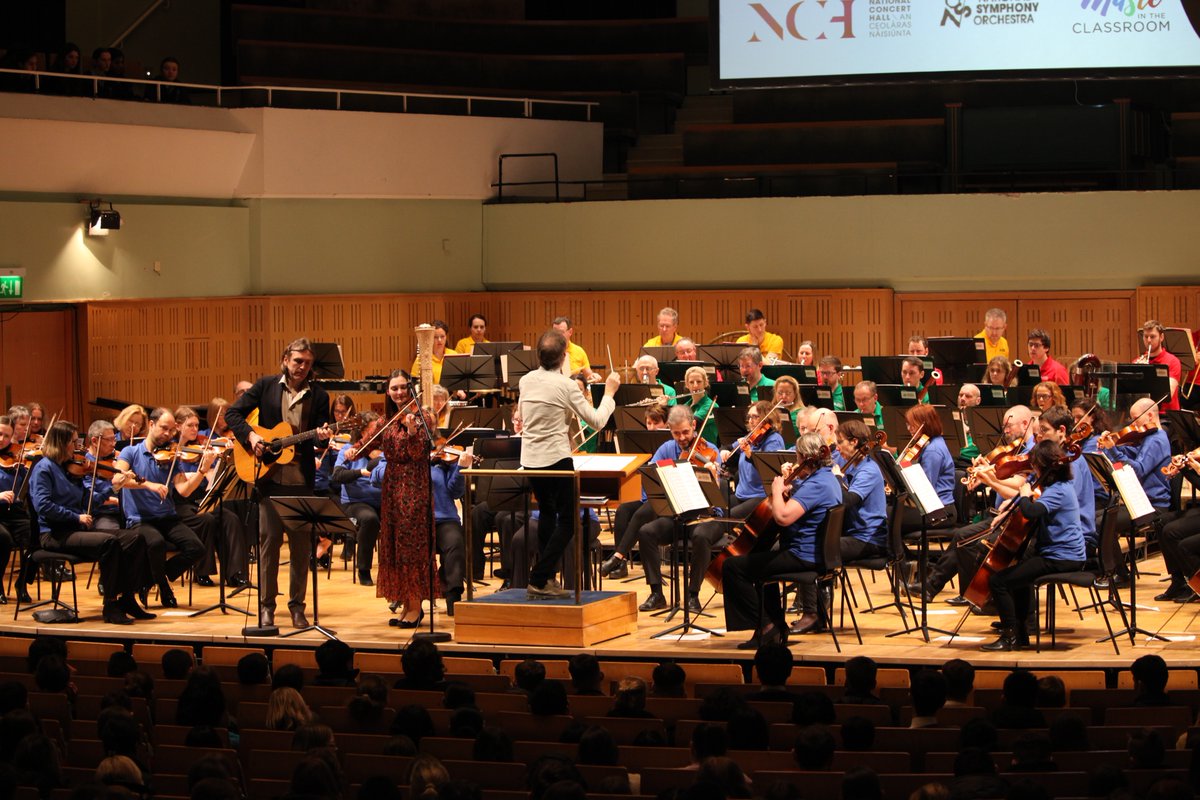 National Symphony Orchestra (@nsorchestrairl) on Twitter photo Our second Music in the Classroom series took place today at <a href="/NCH_Music/">National Concert Hall</a>, this time built around the new Junior Cycle music learning outcomes 🎶 Many thanks to <a href="/Jessie_Grimes/">Jessie Grimes</a>, David Brophy, conductor, <a href="/ZoeConwayfiddle/">Zoë Conway</a> and John McIntyre, guitar for leading these fantastic concerts! Our second Music in the Classroom series took place today at <a href="/NCH_Music/">National Concert Hall</a>, this time built around the new Junior Cycle music learning outcomes 🎶 Many thanks to <a href="/Jessie_Grimes/">Jessie Grimes</a>, David Brophy, conductor, <a href="/ZoeConwayfiddle/">Zoë Conway</a> and John McIntyre, guitar for leading these fantastic concerts!