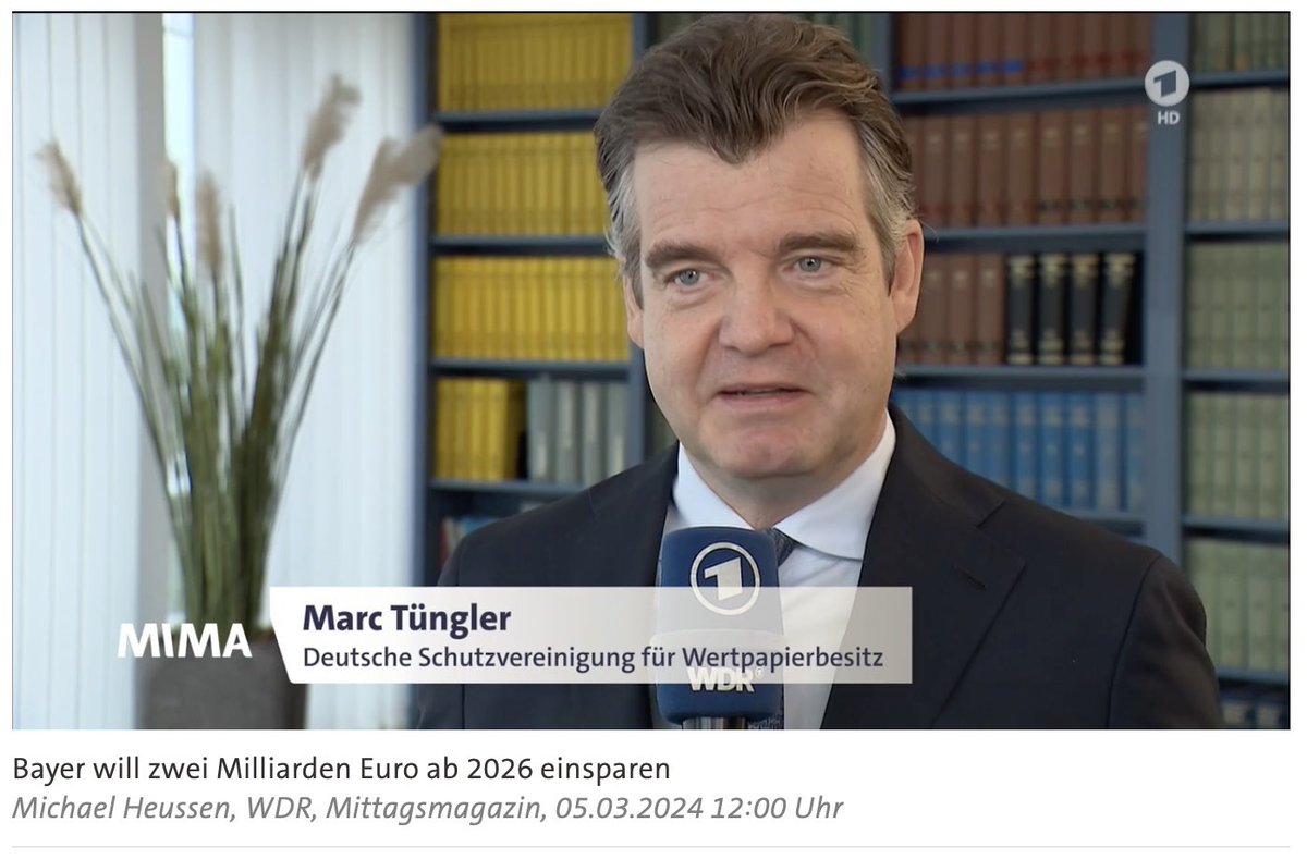 Bill Anderson und @bayer haben heute auf dem CMD nicht den großen Befreiumgsschlag präsentieren können.

Wie ich darüber denke und warum das so absehbar war, habe ich mit <a href="/MicHeussen/">Michael Heussen</a> im Interview besprochen.

Hier geht’s zum Beitrag:
tagesschau.de/wirtschaft/unt…