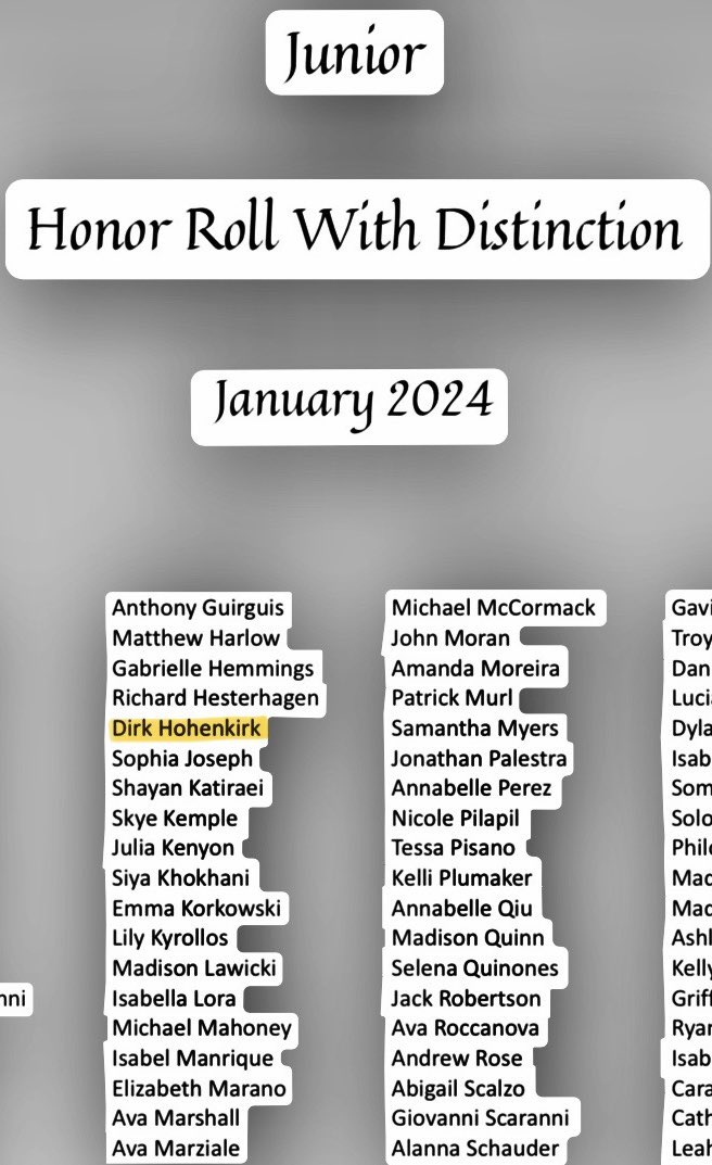 dhohenkirk2025's tweet photo. Honor Roll With Distinction Student-Athlete, Part Of The Process Gotta Do The Work On &amp; Off The Field @CoachBA1010 @SJVLancersFB ⭐️⭐️⭐️⭐️⭐️ https://t.co/mVdSIj5TY2