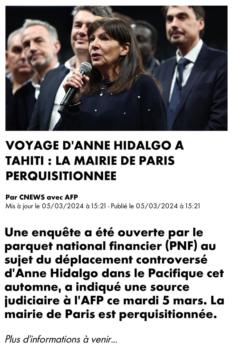 thierrMT's tweet photo. @gloupsback Bonne initiative du PNF qui n’a pas pu se laisser convaincre par les informations superficielles données par Hidalgo :QUI PAYE LES HONORAIRES DE L’AVOCAT de Hidalgo puisque c’est une manœuvre frauduleuse personnelle de détournement de fonds publics qui lui est reprochée ici ??? https://t.co/OwJcEWPYIT