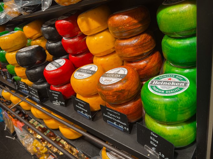 3 pic. Am I a Gouda Girl? ? Got the full cheese experience in Gouda yesterday… It was very… immersive