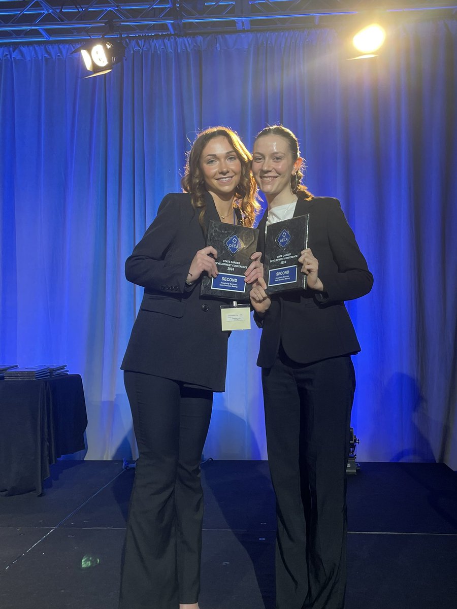 Congrats Lila and Fay! 2nd place - Hospitality and Tourism Team Decision Making 🏆🎉
