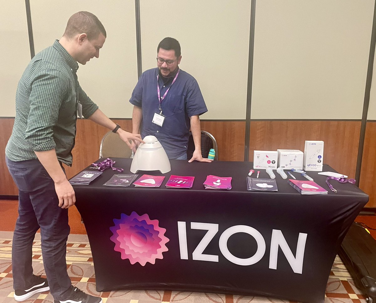 Day 2 of the @IsevOrg Large #extracellularvesicles workshop at @OhioState! Thank you @IzonScience for your support of the meeting 🙌, great to have you here! @IsevComms @doldivizio @drshauryap