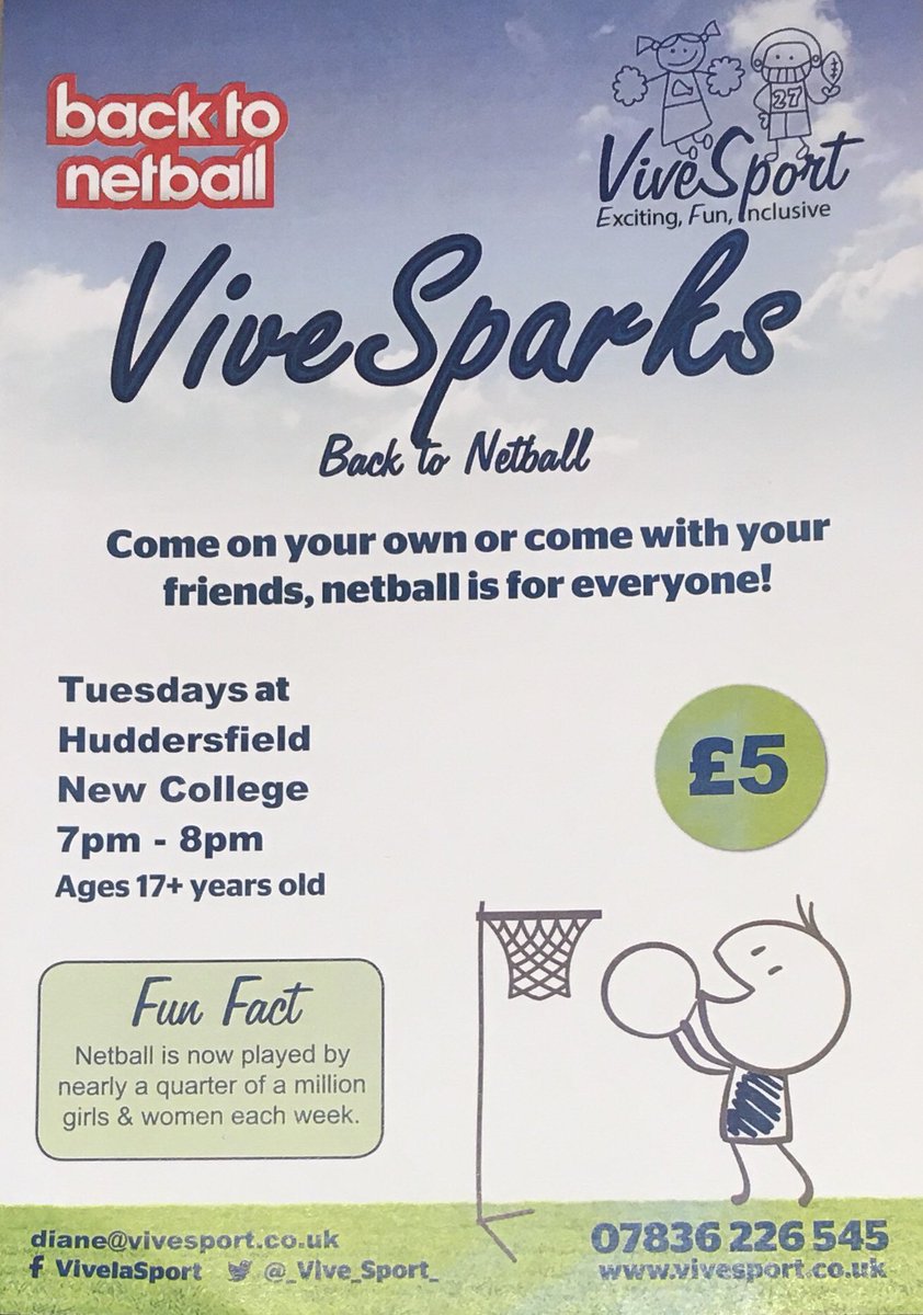 _Vive_Sport_'s tweet image. Excited to launch our NEW #Back2Netball session in #Huddersfield today🔥
We would LOVE to see you all there
•
•
•
#netball #netballinhuddersfield #backtonetball #netballfamily #netballtraining @Netballinwyorks @EnglandNetball @HuddsHub @HuddsgiantsNC @HuddersLive @BirkyBellsNC