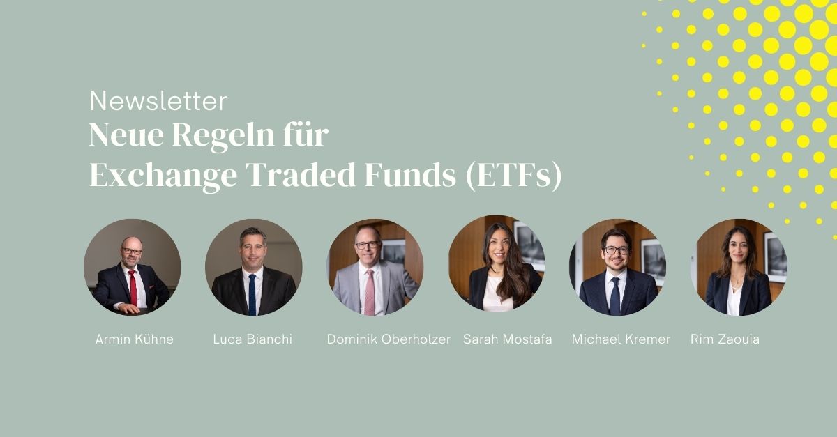 On January 31, 2024, the Federal Council adopted the updated Collective Investment Schemes Ordinance (CISO). In our newsletter, we present the changes for Exchange Traded Funds (ETFs). bit.ly/3IopTFn #LawyersInCharge #ThisIsKellerhalsCarrard #ETFs #investmentfunds