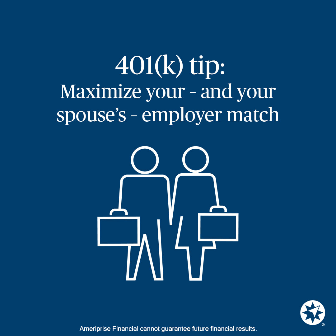 Many employers will match an employee’s 401(k) contribution up to a certain amount. Does your employer offer a 401(k) match? If so, let’s work together to maximize this benefit. bit.ly/3RK0Z8Y