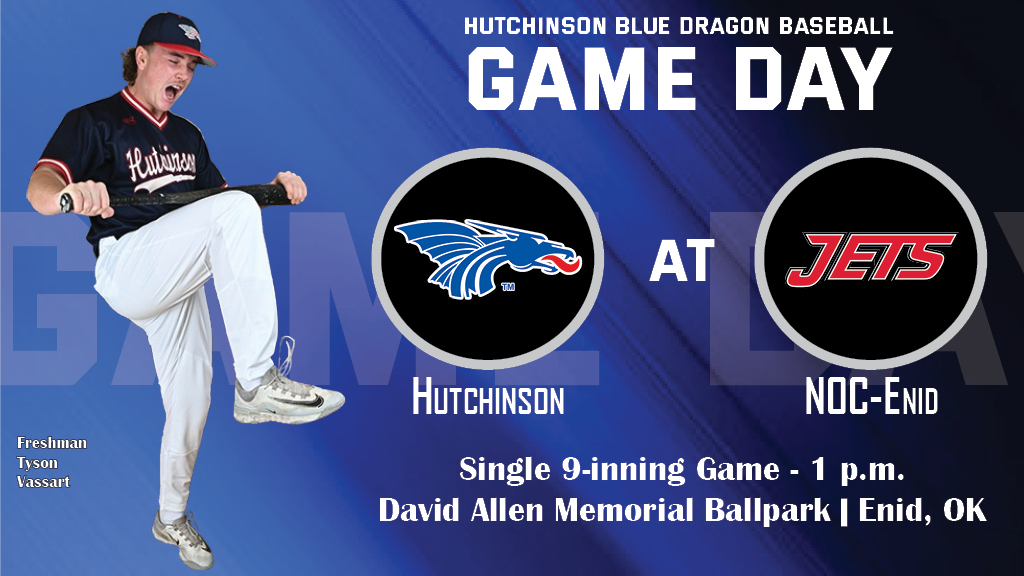 Blue Dragon Baseball plays a single nine-inning game today at NOC-Enid.

Time: 1 PM
At: David Allen Memorial Ballpark, Enid, OK
Video: NOC-Enid
Link: noc.edu/athletics/stre…

#BreatheFire