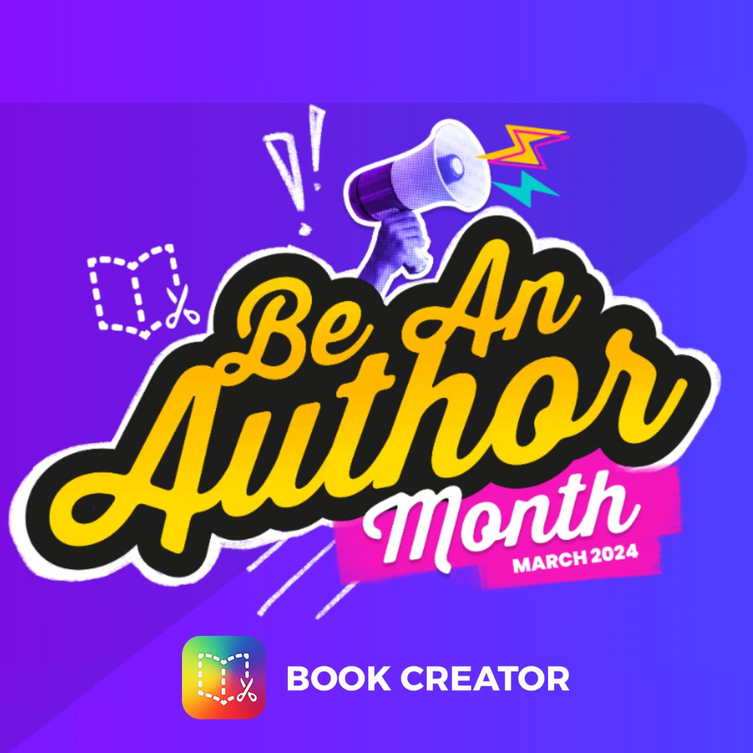 March is a month of many celebrations 🍀👩📚- including #BeAnAuthor with @BookCreatorApp ! Head over to tinyurl.com/BeAnAuthorBook… to get classroom-ready templates to use with your students. #edtech #literacy