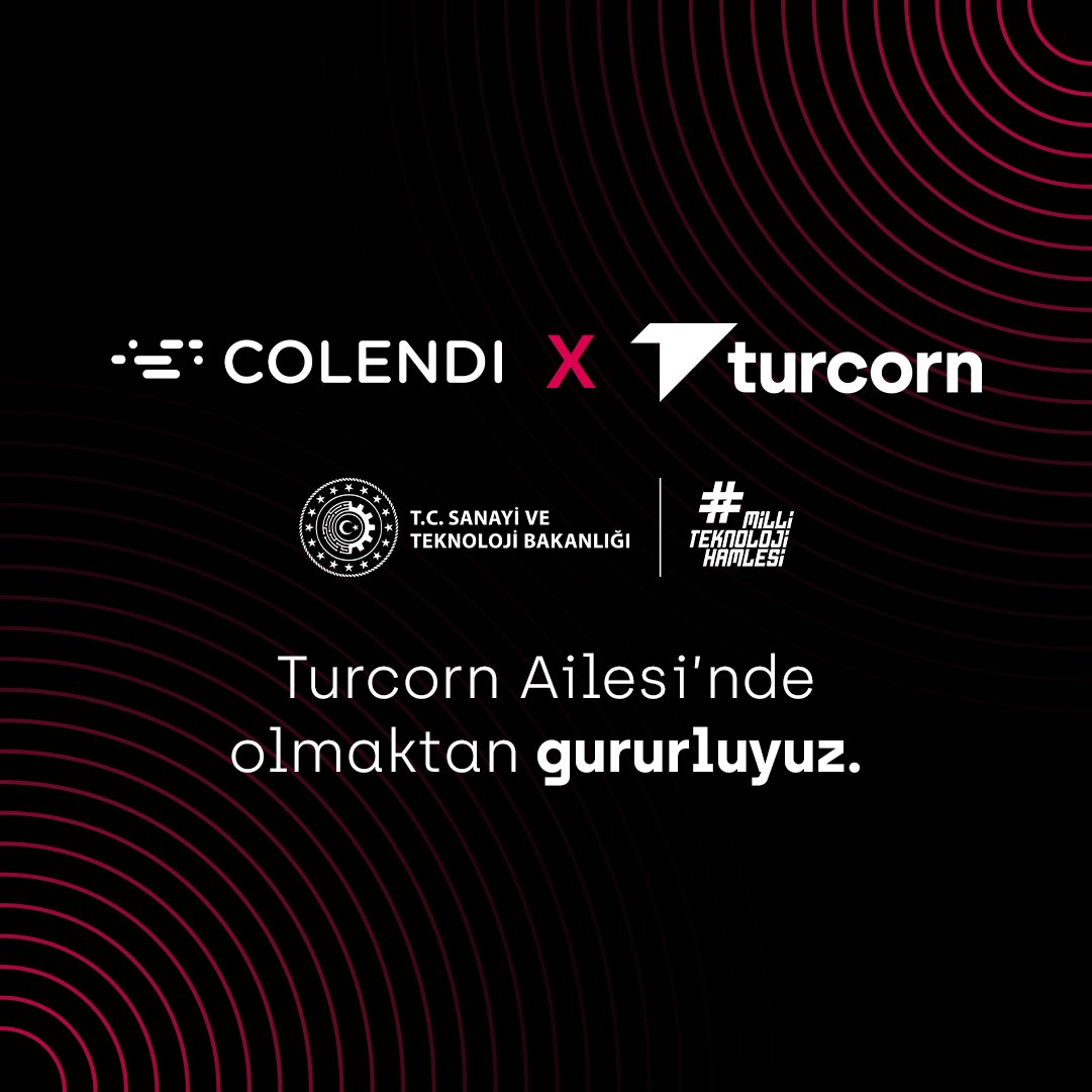 ColendiApp's tweet photo. Turcorn 100 Programı ile daha güçlüyüz.
@tekmen @mfatihkacir @TCSanayi @turcorn100
#Turcorn100 #GeleceğinÖtesinde #BeyondtheFuture #TurcornEtkisi #TurcornImpact #MilliTeknolojiHamlesi https://t.co/QOIYLiTAFK