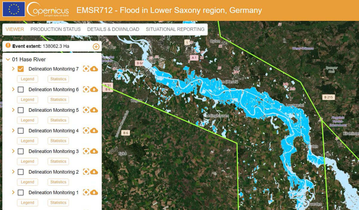 1/3 Zum internationalen Tag der Vermessung und Geoinformation möchten wir Ihnen heute die im BBK angesiedelte Nationale Fachkoordinationsstelle für den Copernicus-Dienst Katastrophen- und Krisenmanagement, kurz CEMS, vorstellen.