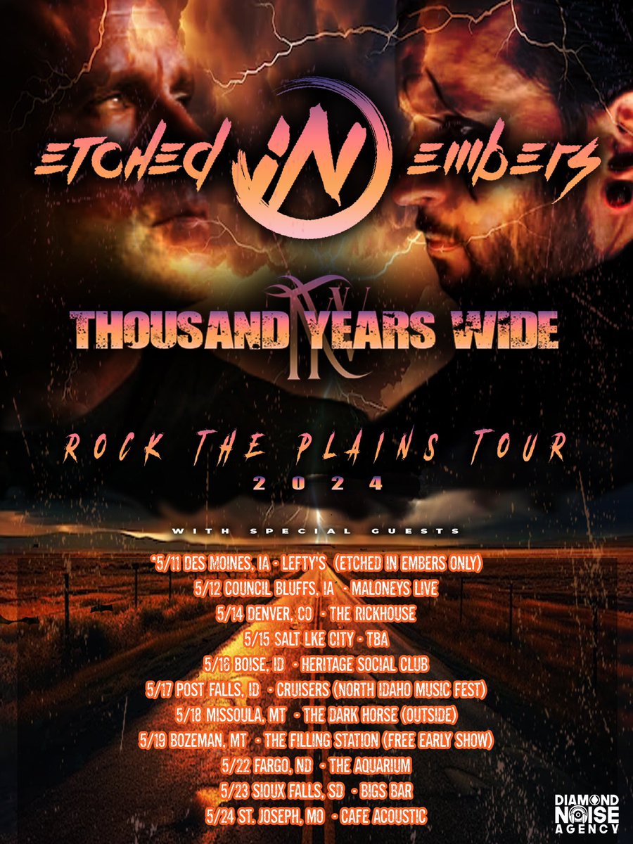 🚨ROCK THE PLAINS TOUR🚨

With Thousand Years Wide! Tickets go on sale soon!
