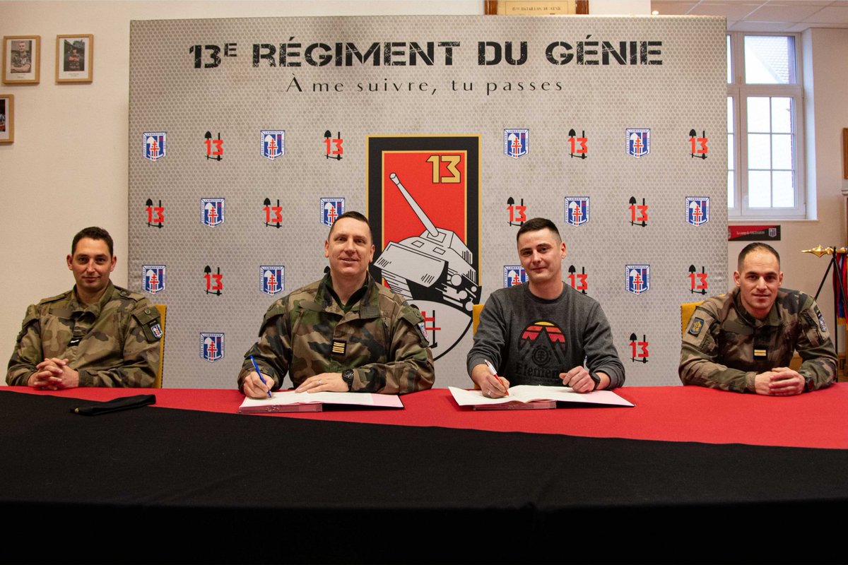 Bienvenue à notre nouveau soldat qui rejoint la grande famille du 13 en signant un contrat directement au régiment ! 💪