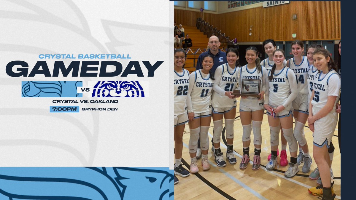 gogryphons's tweet photo. 🚨CIF Div 5 NORCAL Final!🚨
7:00PM in the Gryphon Center
Come out and support your @CrystalGBB https://t.co/zKaZywWQ0s