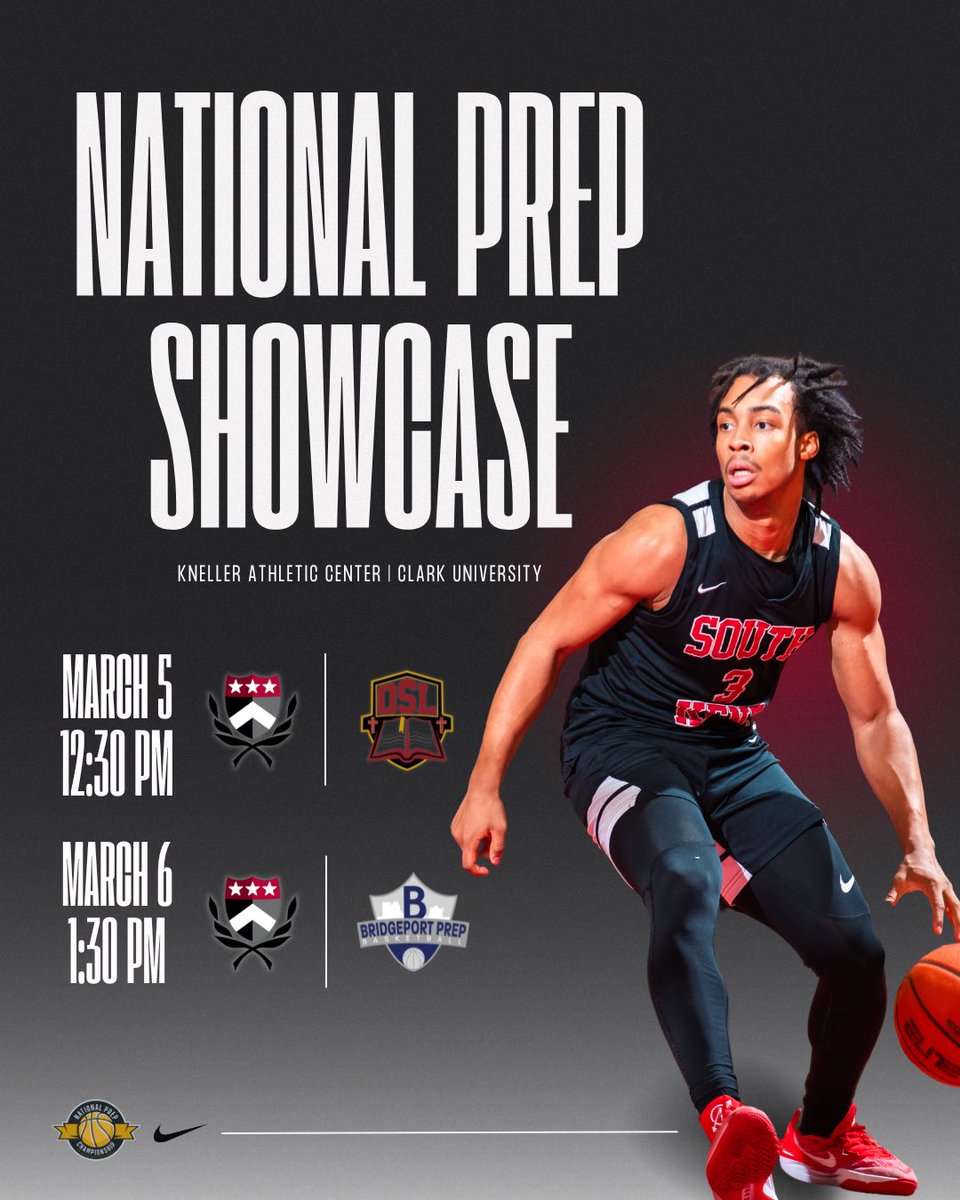Game Day! Our Prep team travels to Clark University for the National Prep Showcase and their final two games of the season. Today at 12:30 pm - SKS vs. Our Savior Lutheran Prep Tomorrow at 1:30 pm - SKS vs. Bridgeport Prep #Brotherhood #ToughnessAndTogetherness @CoachChills