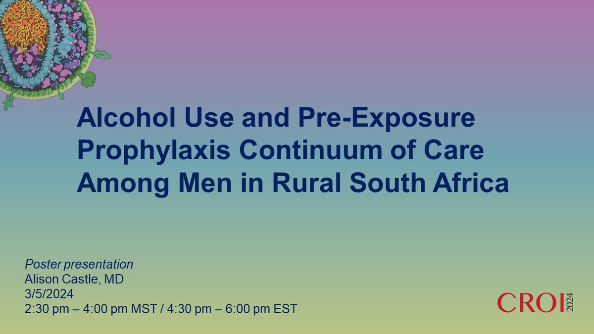 MPEC investigators and collaborators will be presenting their posters during the poster session this afternoon at #CROI2024 . Come see our work on #HIV (2:30 pm MST / 4:30 pm EST)! @EmilyHyle @joefigs2 @kerinalthoff @AlisonCCastle @lisa_xpond @MGH_RI @HarvardCFAR