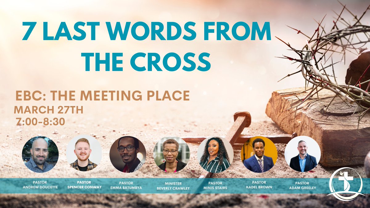 Get ready, because the highly anticipated event, "7 Last Words," is approaching, and you do not want to miss out on this transformative experience at EBC: The Meeting Place! Seven dynamic speakers will take the stage, each delivering powerful messages in just seven minutes.